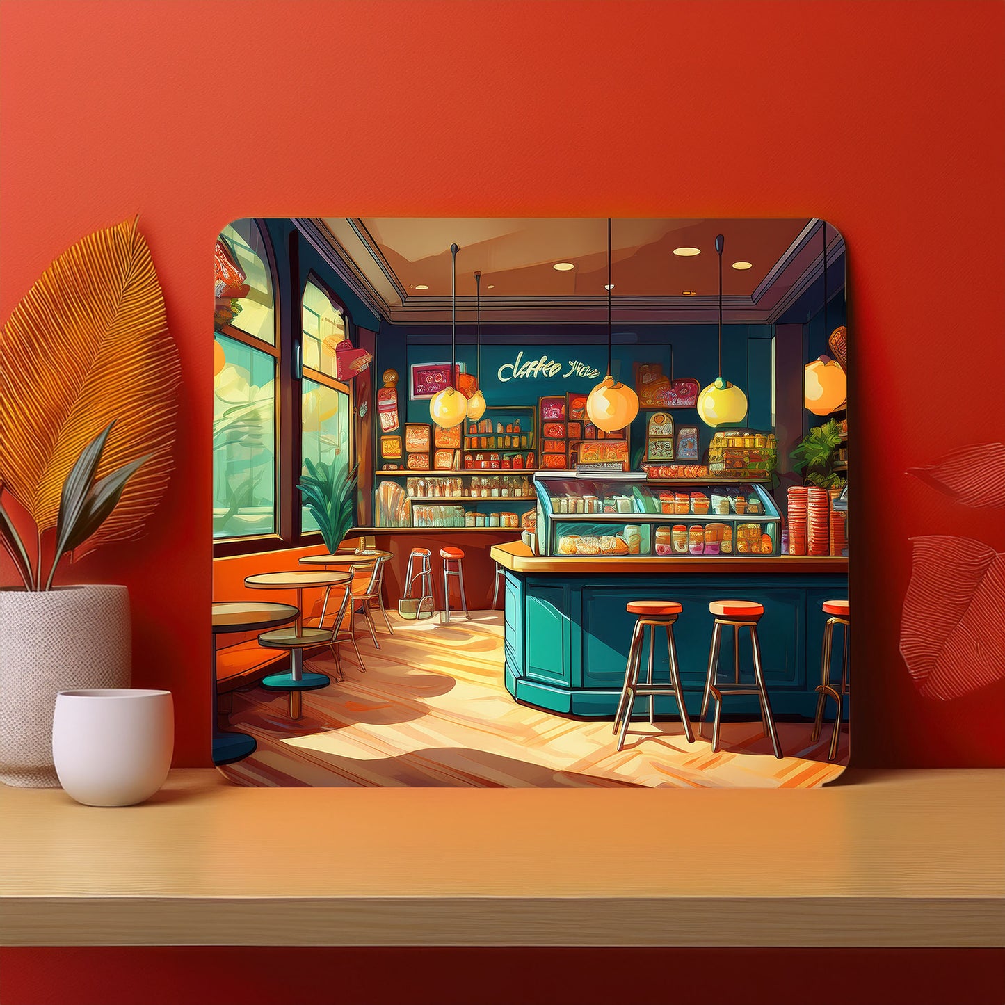 Home Fence Garden Trees Raining Fog Mousepad